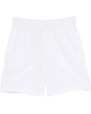James Perse Elasticated-Waist Cotton Shorts - White
