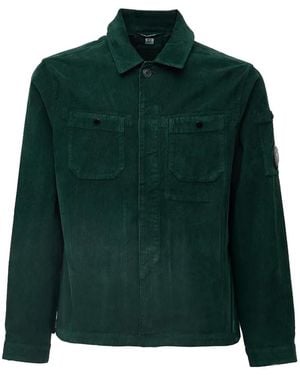 C.P. Company Corduroy Lens Overshirt - Green