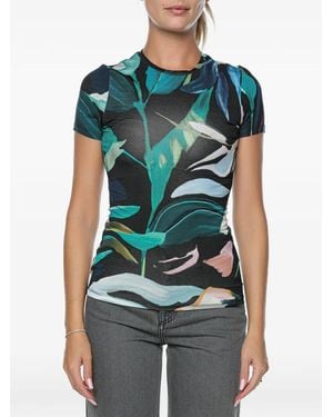 Ted Baker Haiiley Floral-Print T-Shirt - Green