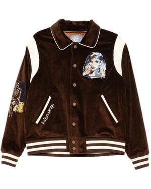 Kidsuper Face Embroidered Jacket - Black