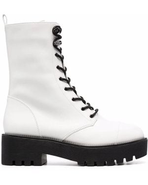 MICHAEL Michael Kors Bryce Lace-Up Boots - White