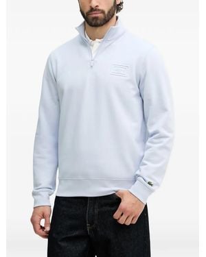 Lacoste Sweat À Col Zippé - Blue
