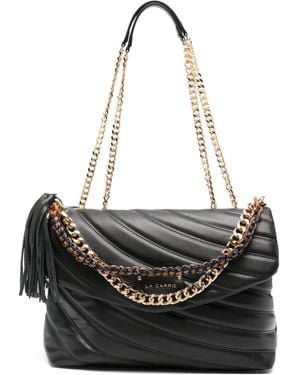 La Carrie Stitch & Spoon Gewatteerde Schoudertas - Zwart