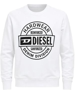 DIESEL Hard Wear Print Jumper - White