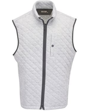 Faherty Epic Quilted Gilet - Grey