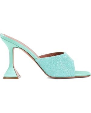AMINA MUADDI 95Mm Lupita Mules - Green