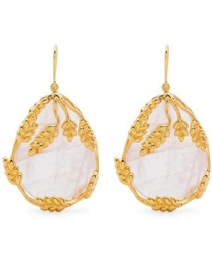 Aurelie Bidermann Françoise Pendant Earrings - Metallic