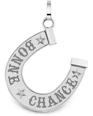 Marie Lichtenberg Bonne Chance Horseshoe Pendant - Metallic