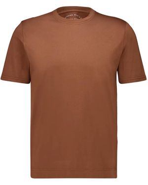 Fedeli Giza Short-Sleeve Knitted T-Shirt - Brown