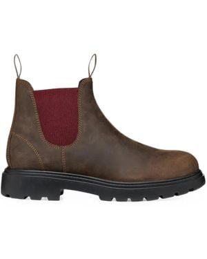 Geox Spherica Ec7B Elasticated-Side Panel Boots - Brown