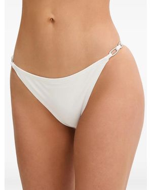 MICHAEL Michael Kors Chain-Link Bikini Bottoms - White