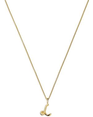 Missoma Mini Initial L Pendant Necklace - Metallic