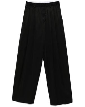 Alexander Wang Trouser W/ Turned Down Elastic Waistband Clothing - Black