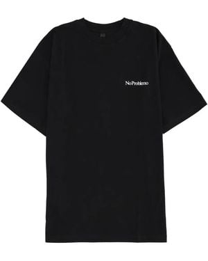 No Problemo Camiseta Con Logo Estampado - Negro