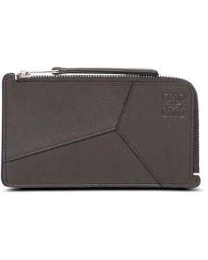 Loewe Tarjetero Puzzle Edge con cremallera - Gris