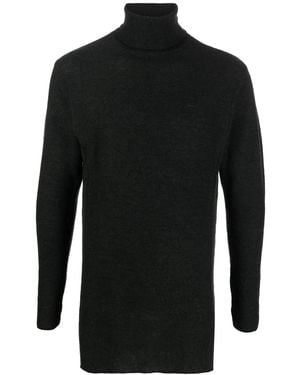 Masnada Fine Knit Roll-Neck Jumper - Black
