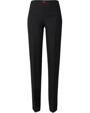 BOSS Straight-Leg Trousers - Black