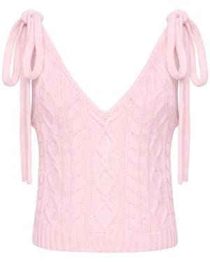 Hellessy Kenai Tanktop Mit Zopfmuster - Pink