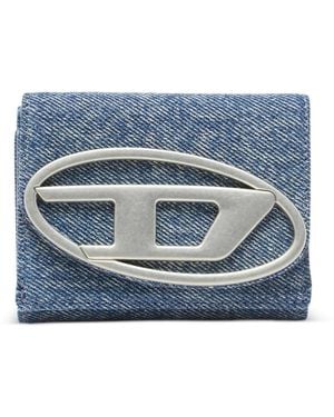 DIESEL Logo-Plaque Wallet - Blue