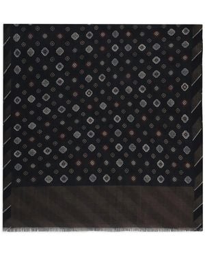 Altea Patterned Scarf - Black