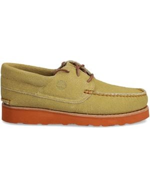 Timberland 3 Eye Wedge Vibram Lace-Up Boat Shoes in Black for Men