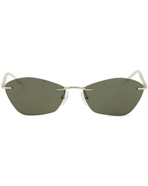 McQueen Rahmenlose Sonnenbrille - Grün