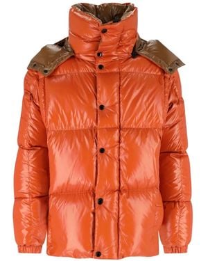 Moncler Parana Quilted Hooded Jacket - Orange