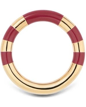 Aurelie Bidermann Positano Striped Ring - Pink