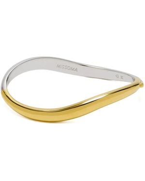 Missoma Plated Wave Bracelet - White