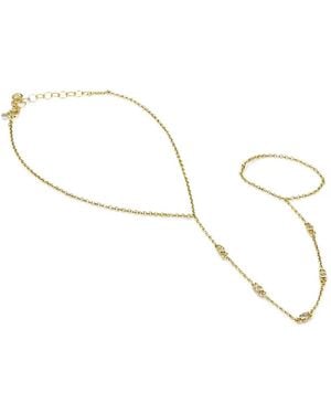 Velora Vie Luna Vein Zircon-Embellished Bracelet - Natural