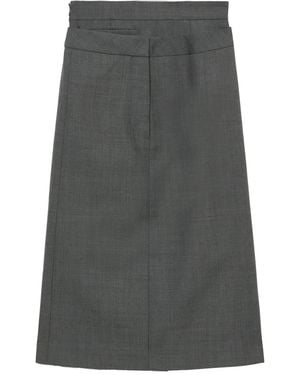 ShuShu/Tong Layered-Details Midi Skirt - Gray