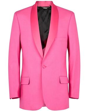 John Richmond Shawl-Lapel Single-Breasted Blazer - Pink