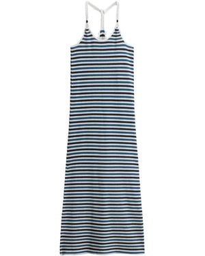 Woolrich Striped Shoulder Straps Dress - Blue