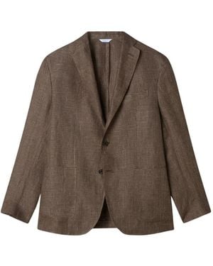 Boglioli Prince Of Wales Check Jacket - Brown
