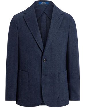Polo Ralph Lauren Herringbone-Pattern Blazer - Blue
