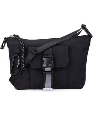 A.P.C. Bolso De Hombro Con Cierre Con Hebilla - Azul