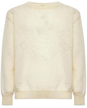 John Richmond Cutout-Detail Sweater - Natural