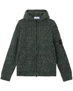 Stone Island 5100065 Mouliné Cotton Chenille Jumper - Green