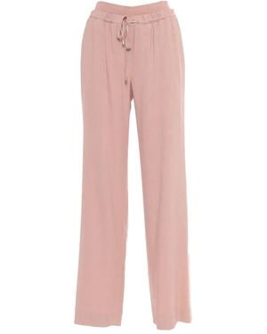 Lorena Antoniazzi Drawstring-Waist Trousers - Pink