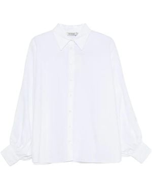 SOSUE Antonia Cuffed-Sleeve Buttoned Shirt - White