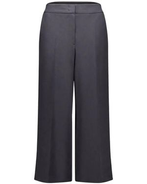 Betty Barclay Pressed-Crease High-Waist Culottes - Blue