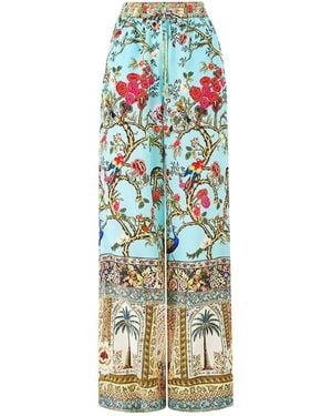 CAMILLA Sultans And Queens Drawstring-Fastening Trousers - Blue