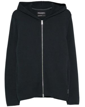 Marc O' Polo Zip-Up Hooded Cardigan - Black