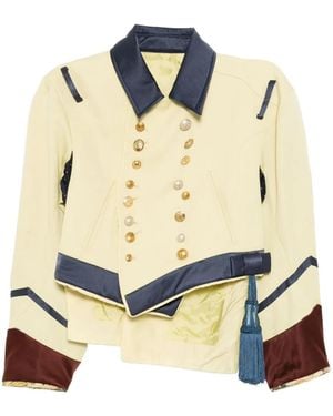 Undercover Wool Double-Breasted Jacket - Blue