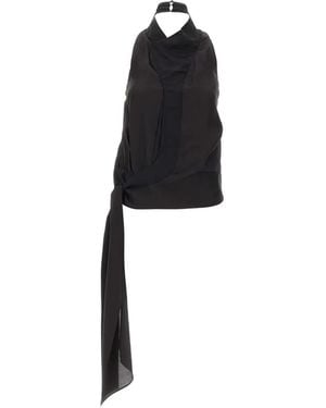 Entire studios Halterneck- Sash Top - Black