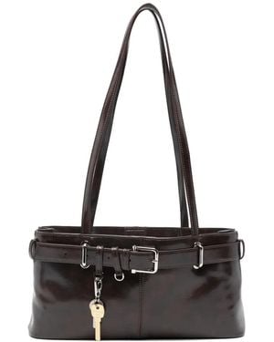 OSOI Schultertasche Mit Schnallen - Schwarz