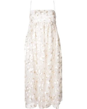 Macgraw Blubell Organza Silk Dress - White