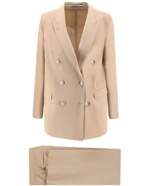 Tagliatore Costume Jasmine En Laine Vierge Stretch - Natural