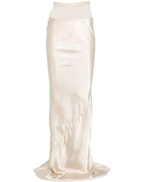 Rick Owens Ribbed Waistband Skirt - White