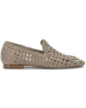 Toni Pons Woven Leather Loafers - Grey